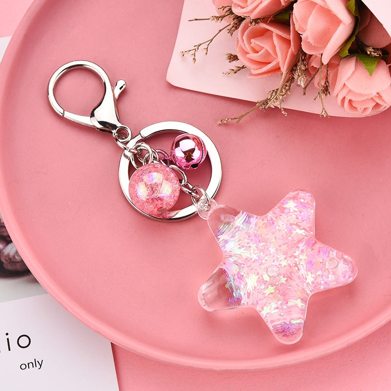 Star Liquid Keychain