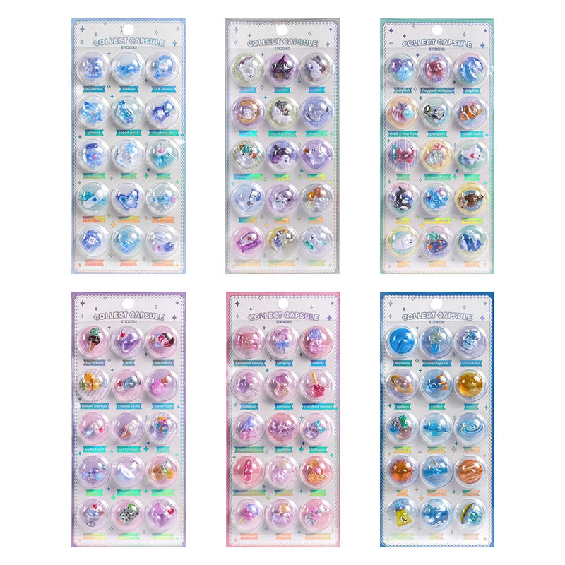 3D Crystal Sticker Set