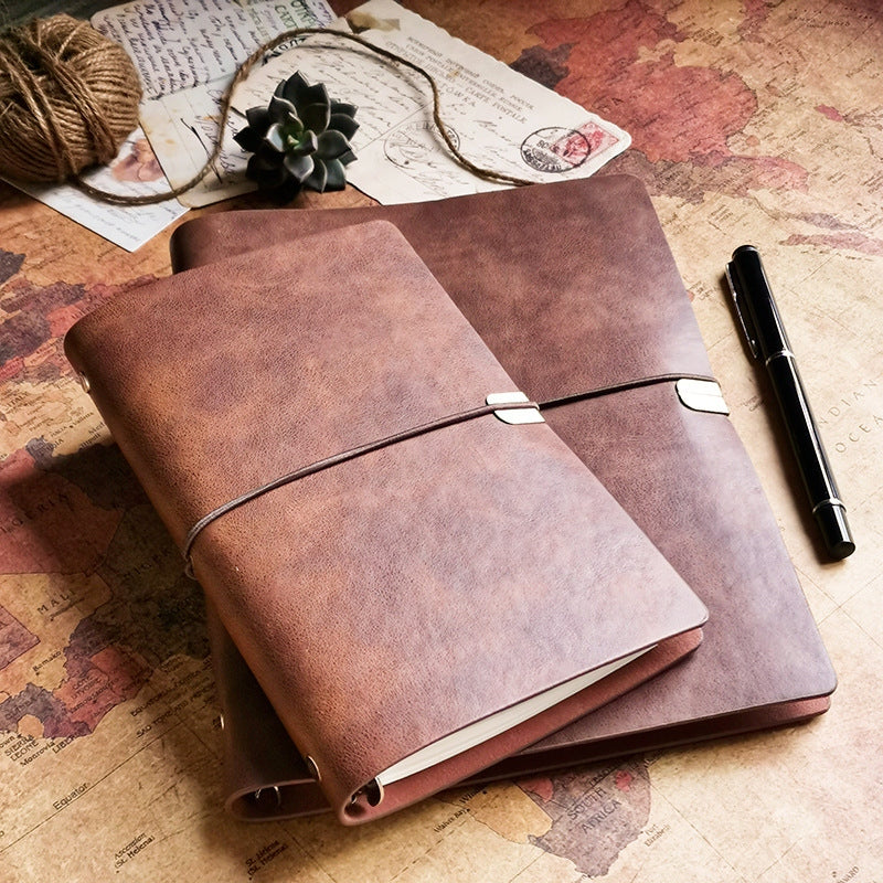 Vintage A5 Notebook with Strap