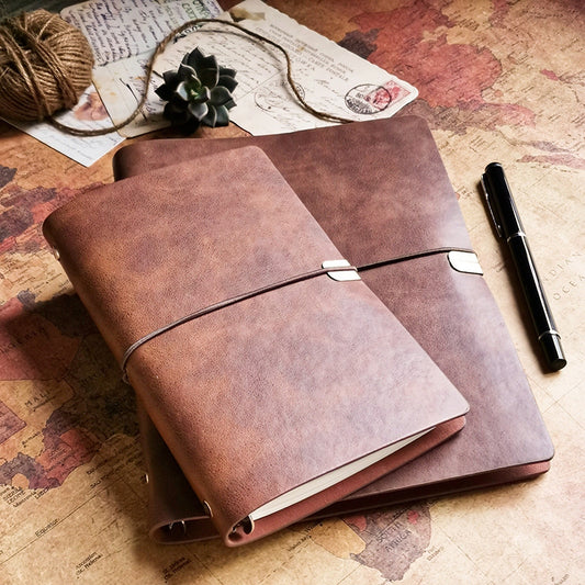 Vintage A5 Notebook with Strap
