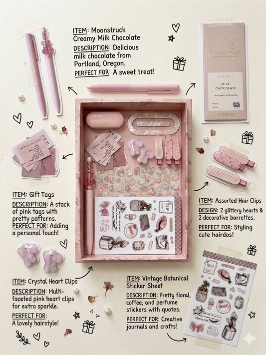 Pink Spring Bloom Gift Box | Floral Birthday Gift for Her